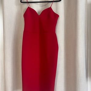ASOS midi dress RED size 8